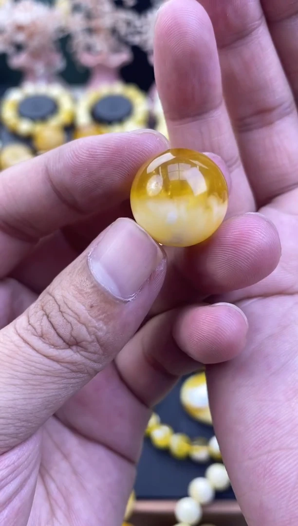 未镶嵌琥珀裸石蜜蜡.16/18.5mm