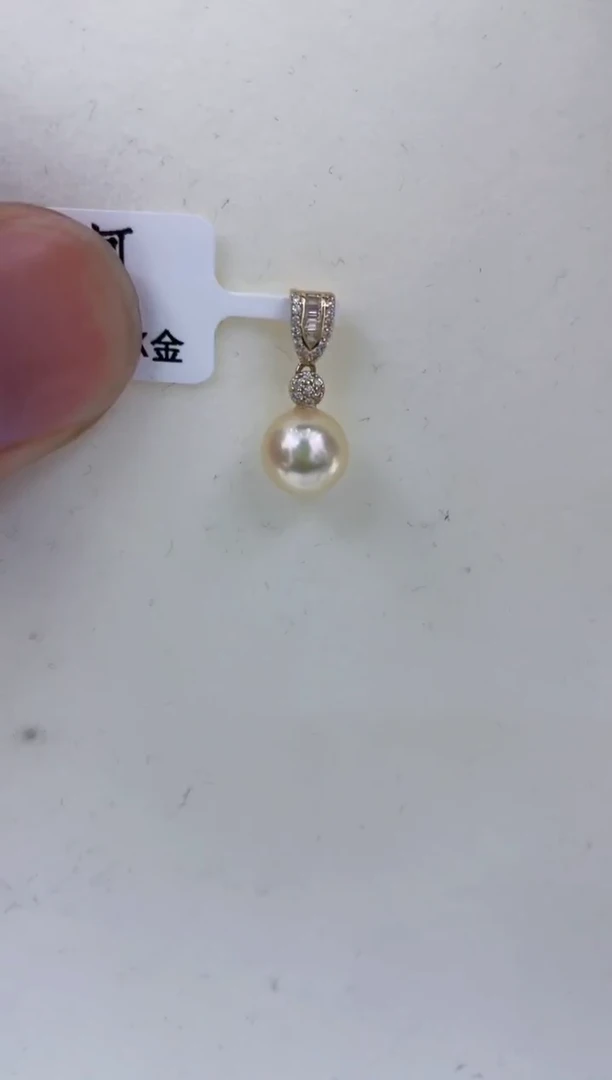 颈饰14K金镶嵌海水珍珠