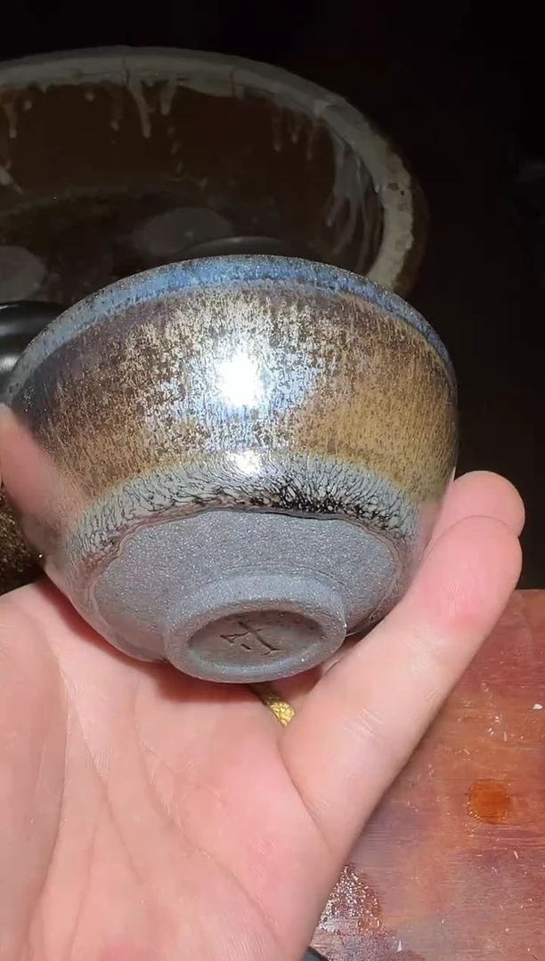 茶盏青****锋15灶成龙窑开窑现场800