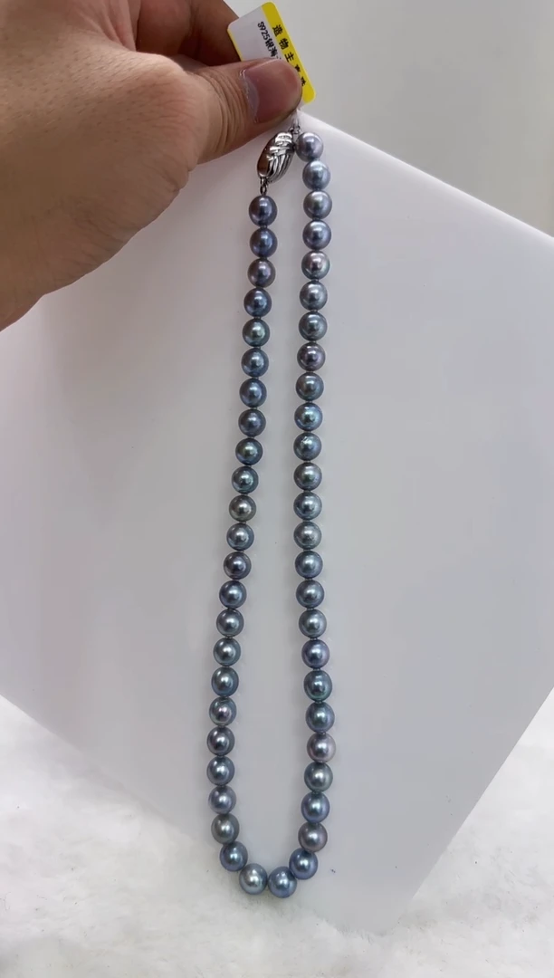 【闪购商品】海水珍珠DA未镶嵌t821 灰珠串8
