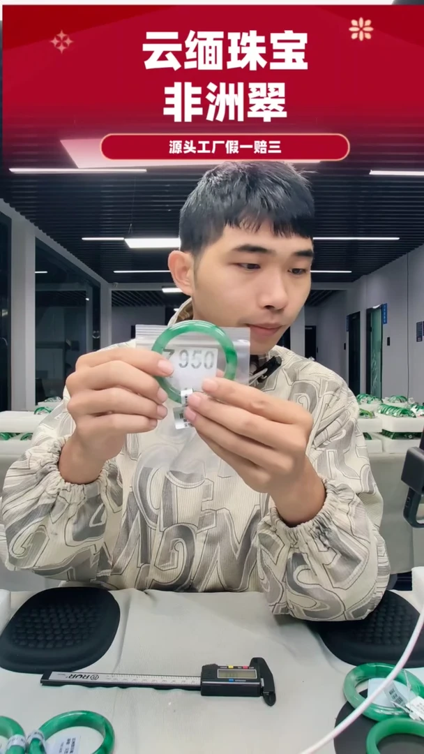未镶嵌手镯石英质玉（非洲翠）57圈口Z950