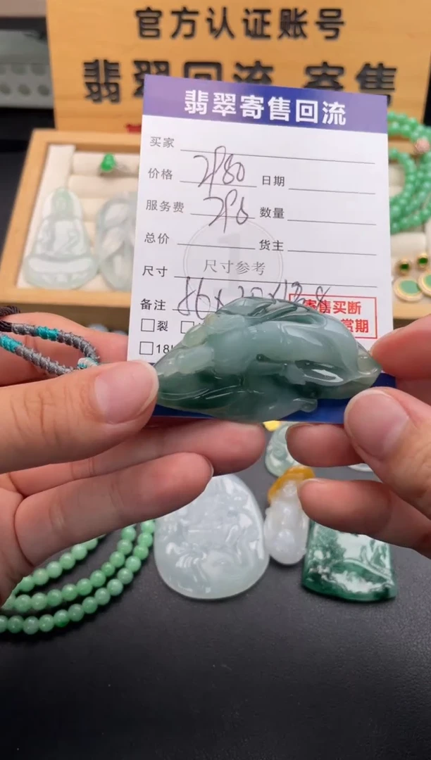 颈饰未镶嵌翡翠10146614