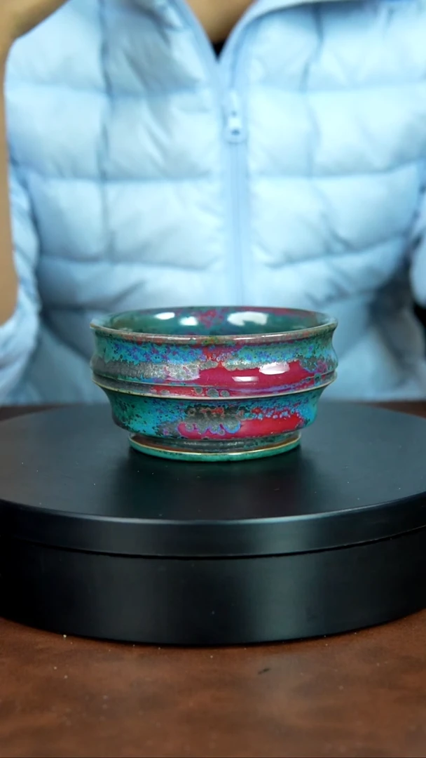 953号/禹州神垕特产】郭义兴原矿原产地钧瓷茶具