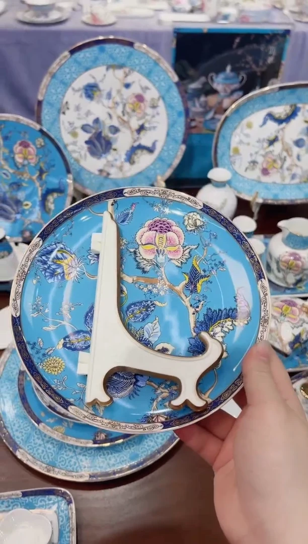 36%以上骨粉骨瓷小号盘架+7寸 盘