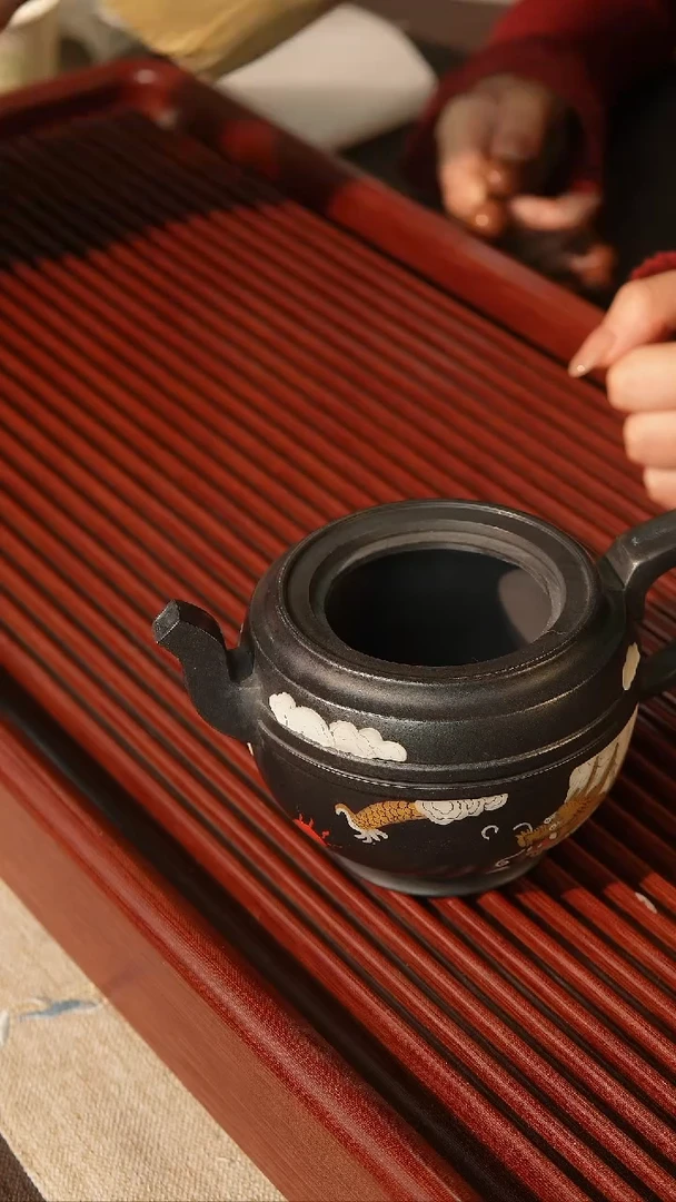 【闪购商品】紫砂茶壶精工满堆绘捂灰786