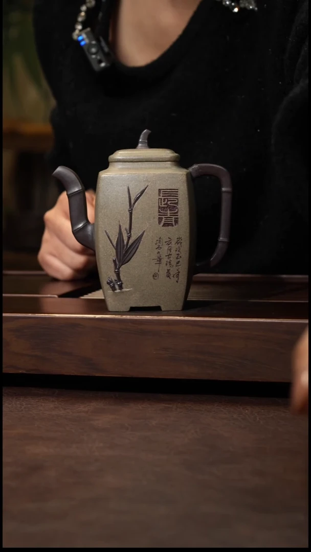 茶壶紫砂特价紫砂壶竹-