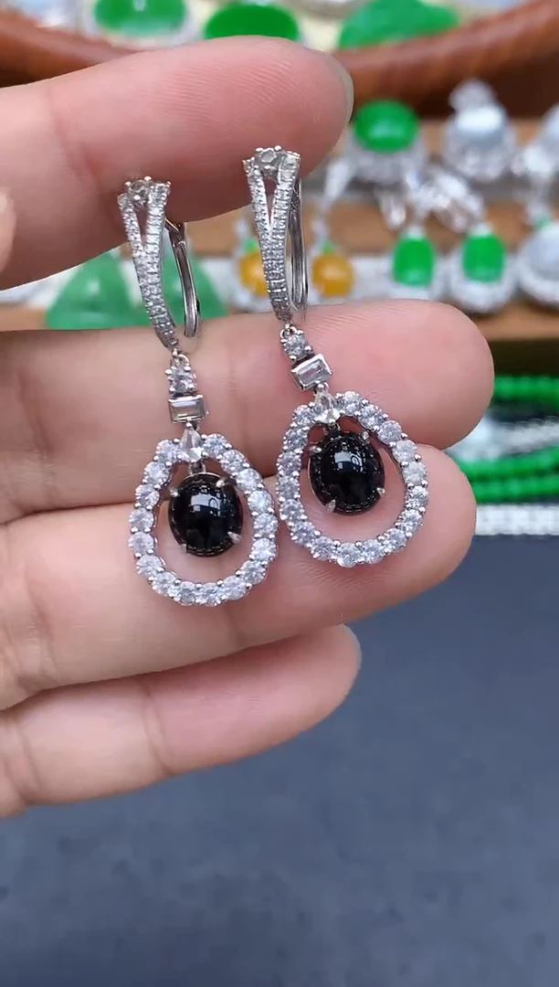 颈饰18K金镶嵌翡翠492-中国好珍宝