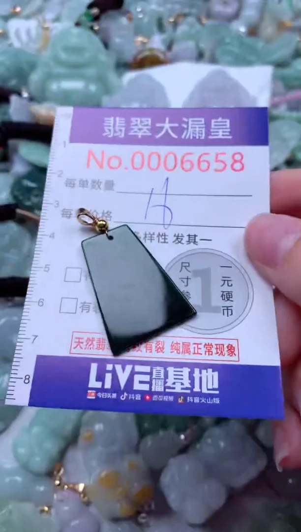 吊坠(不含链)未镶嵌翡翠6658