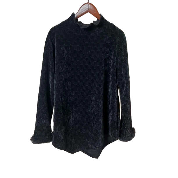 【佳佳】206不规则秋冬气质百搭加厚打底长袖上衣显瘦针织时尚休闲