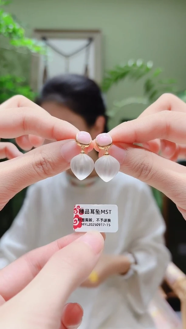 银S925镶嵌耳饰水晶耳饰MST0917-15多样性发货