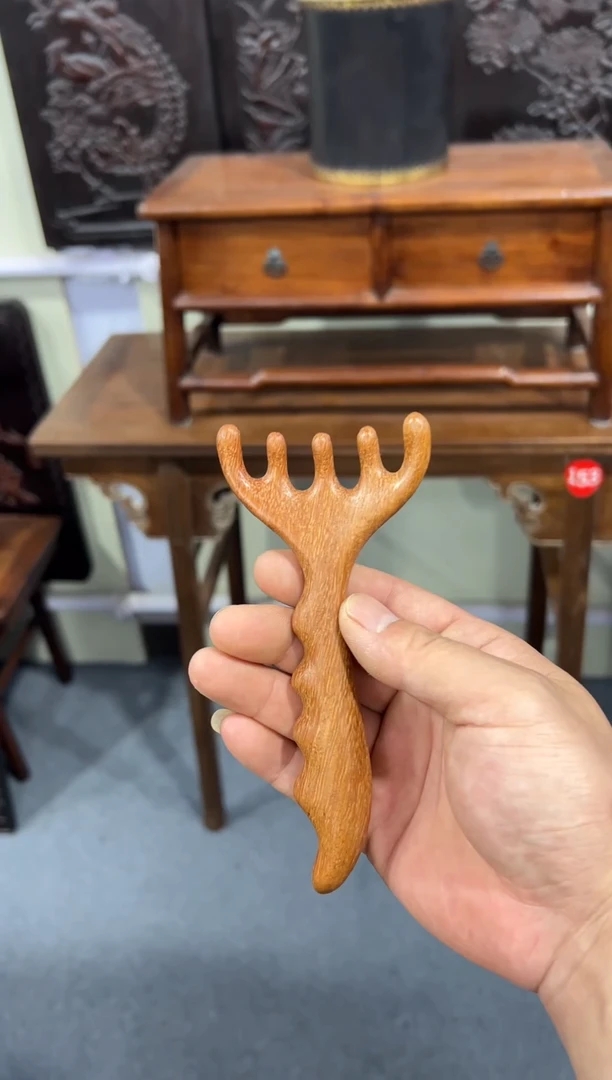 木按摩梳大号手工打磨