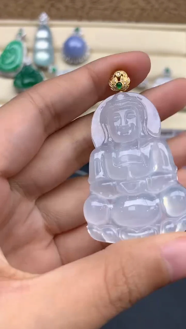 【闪购商品】翡翠颈饰18K金镶嵌383-中国好珍宝