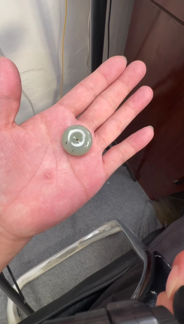 和田玉未镶嵌吊坠(不含链)近矿青白玉平安扣挂件（产地直发）