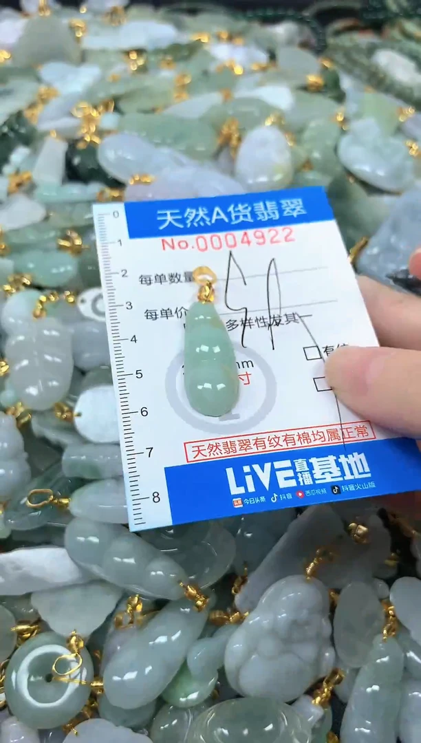 颈饰未镶嵌翡翠净货挂件-4922