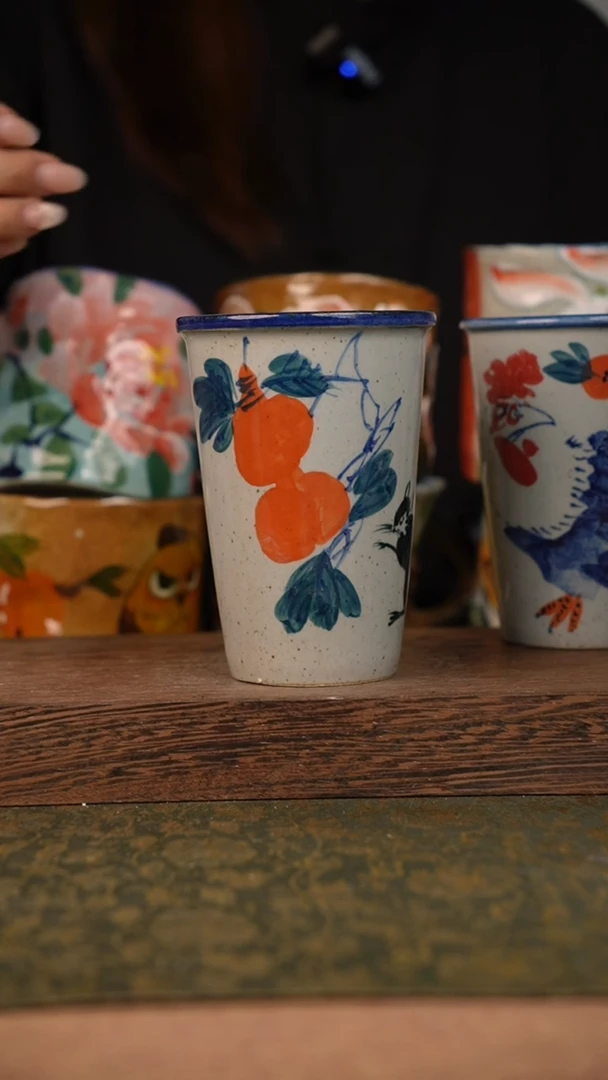 摆件泥垚手作 景德镇手工手绘器物