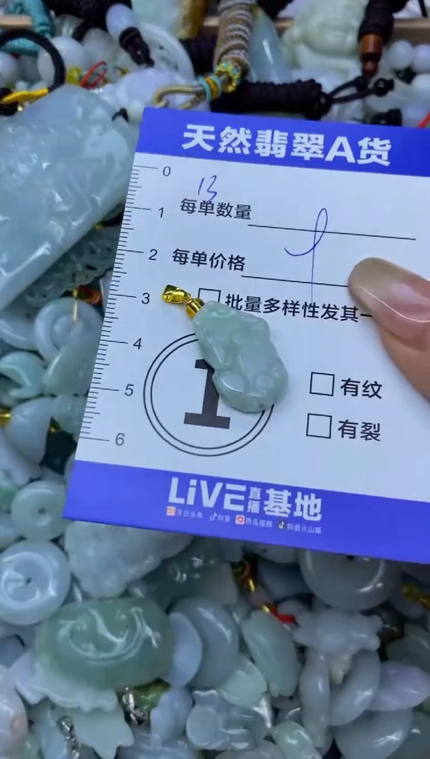 颈饰未镶嵌翡翠天然翡翠A货批量多样性发一件