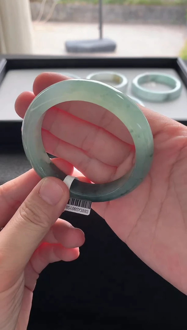 未镶嵌手镯翡翠53.7正圈Y3883买断