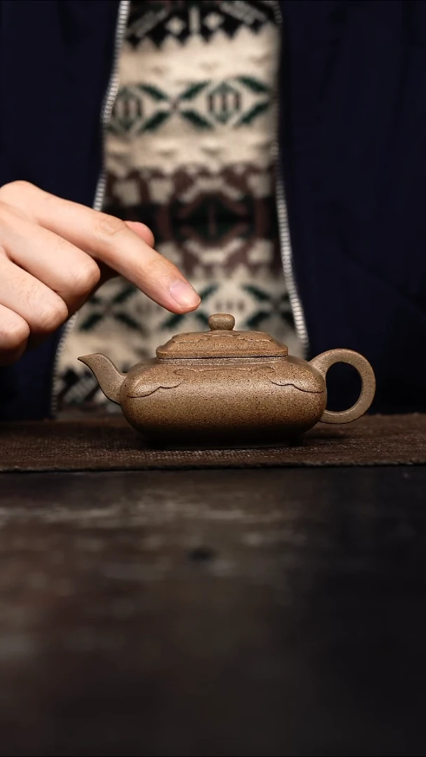 茶壶紫砂原矿手工壶120CC