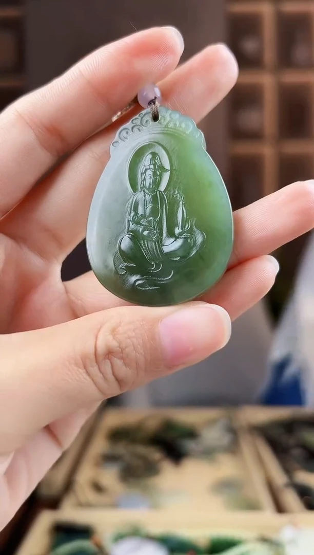颈饰未镶嵌和田玉拍一发一，多样性发货