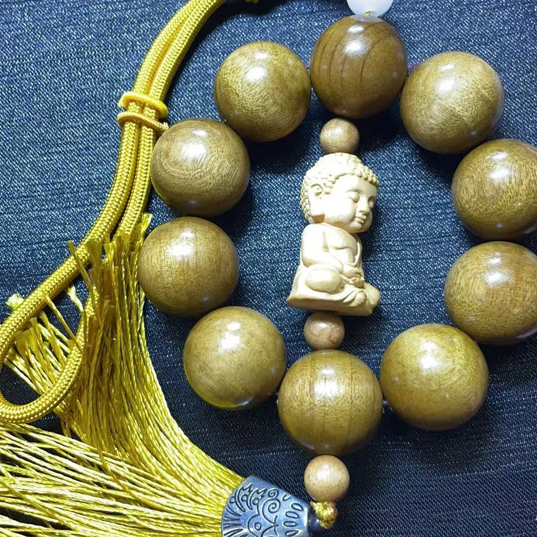 【玉经纶】-506556/Q41-金丝楠手串-多样性发其—