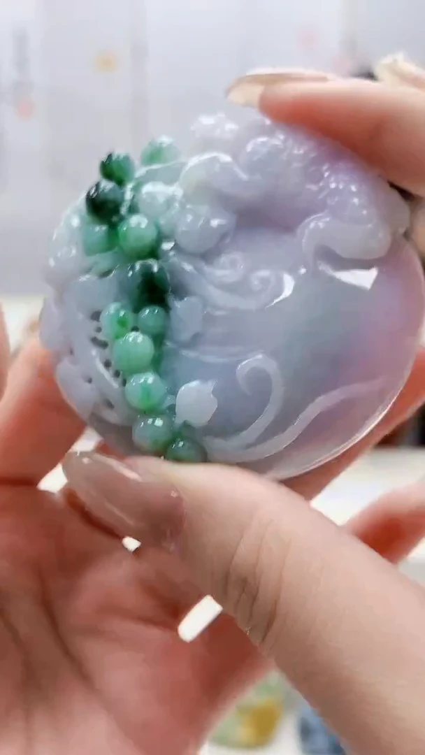 未镶嵌定制翡翠4852lr-毛货挂件62
