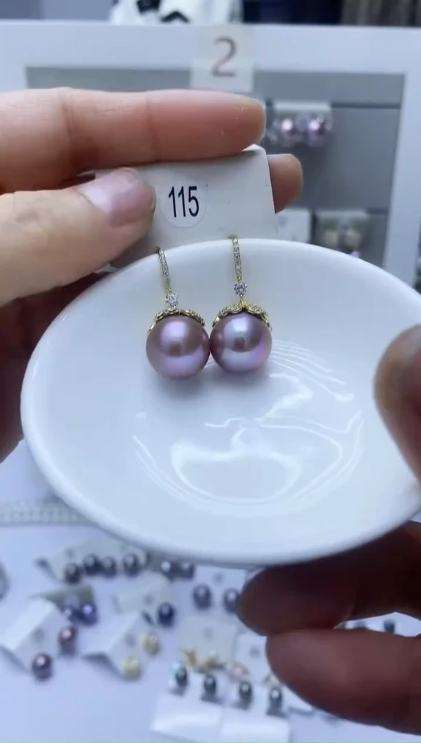 【闪购商品】海水珍珠耳饰银S925镶嵌115