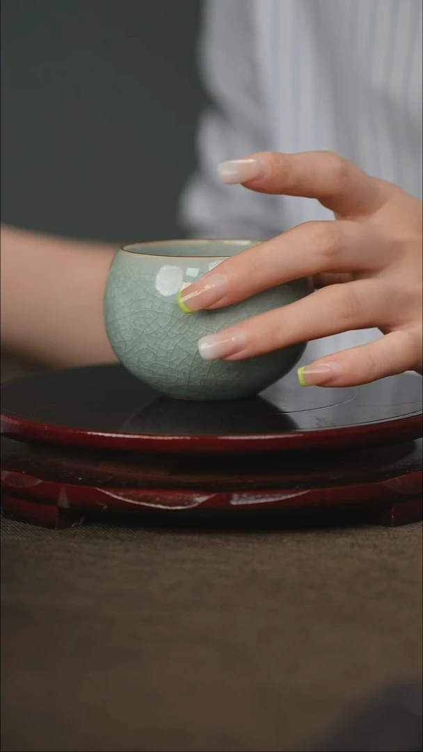全品 樊立 鱼鳞冰花禅定 带底款