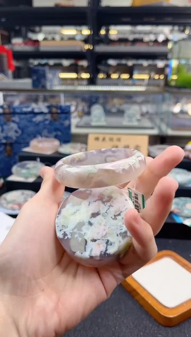 未镶嵌手镯石英质玉58-59圈口 （赠品镯心）5S857