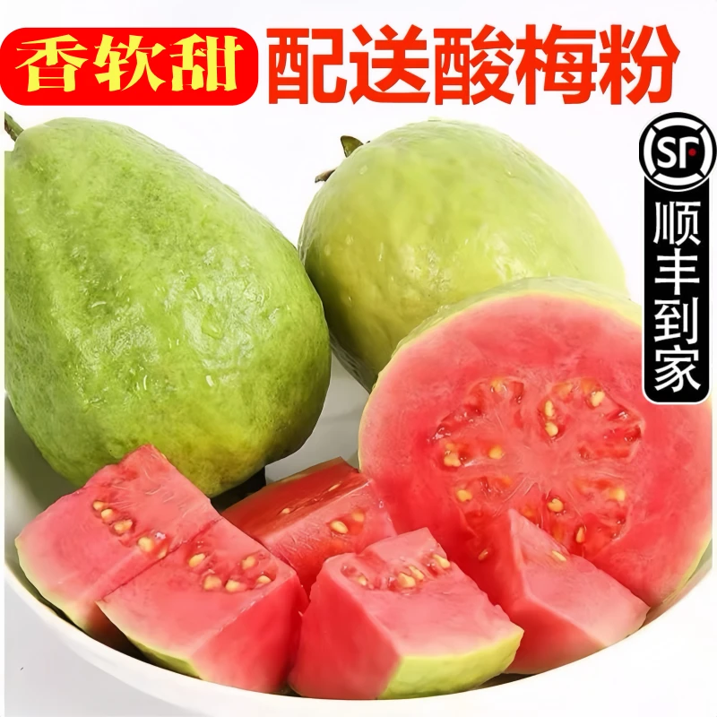 【软心芭乐大果】广西老树红心芭乐番石榴新鲜水果净重1/3/5斤包邮