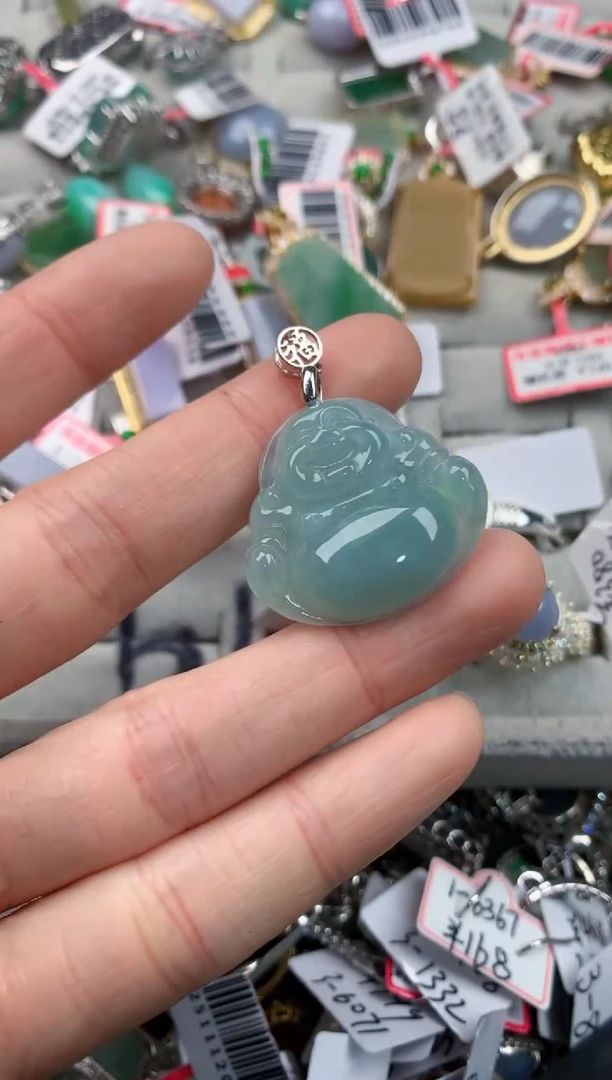 银S925镶嵌戒指翡翠111   1