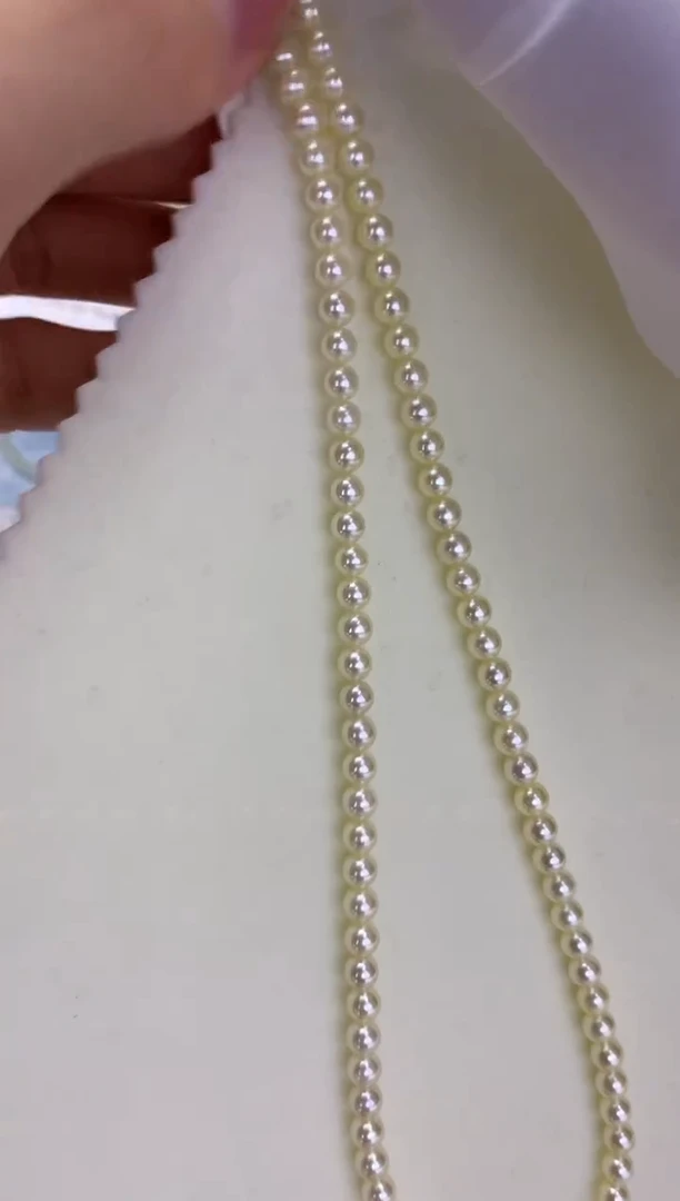 银S925镶嵌DA海水珍珠 GD005 4.5-5 羽皇金rose串链带大证