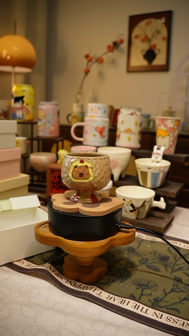 杯子【不带盒子】374高温釉下彩