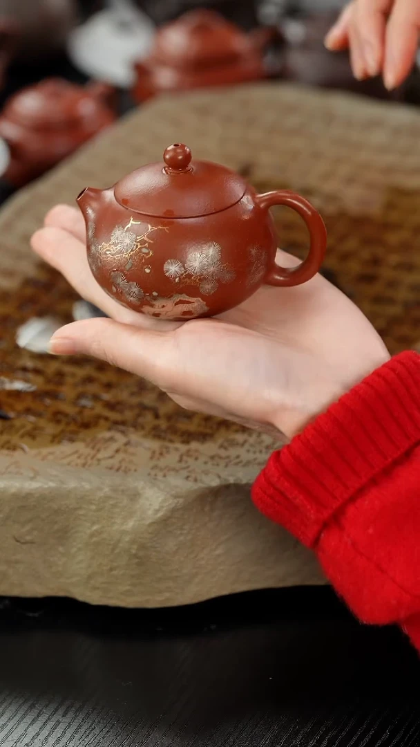 【闪购商品】紫砂茶壶z珐琅彩西施130cc