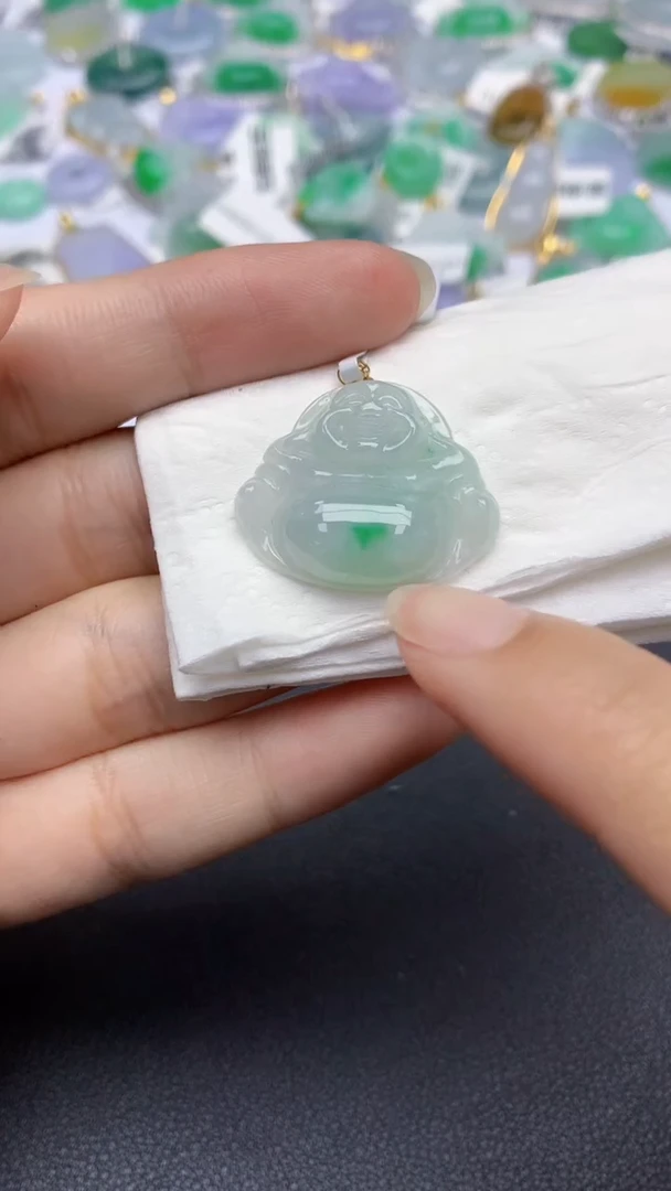翡翠未镶嵌颈饰天然缅甸a货翡翠