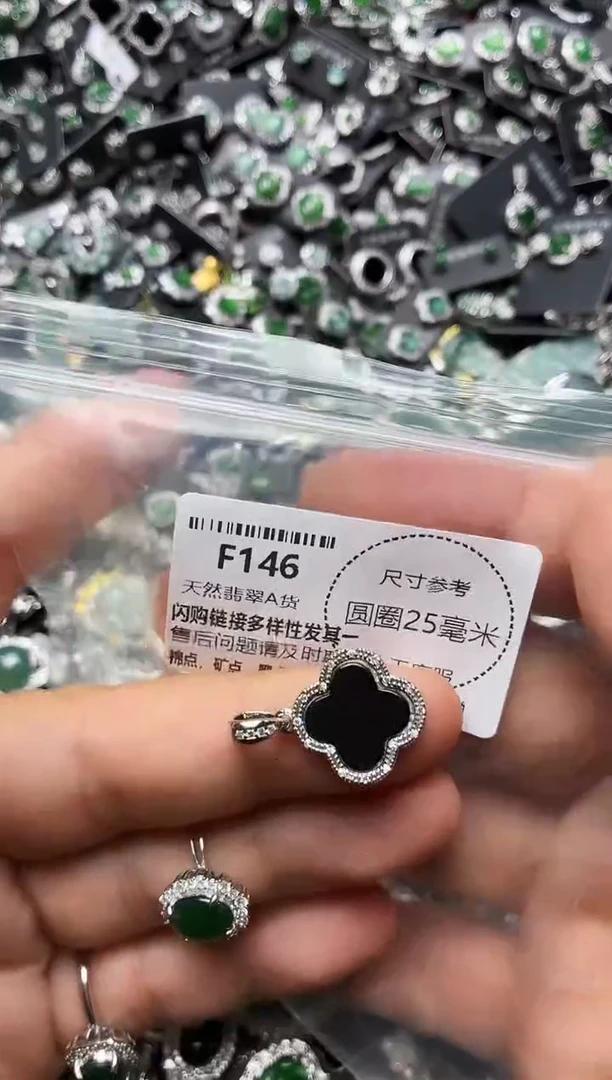 翡翠未镶嵌颈饰F146吊坠