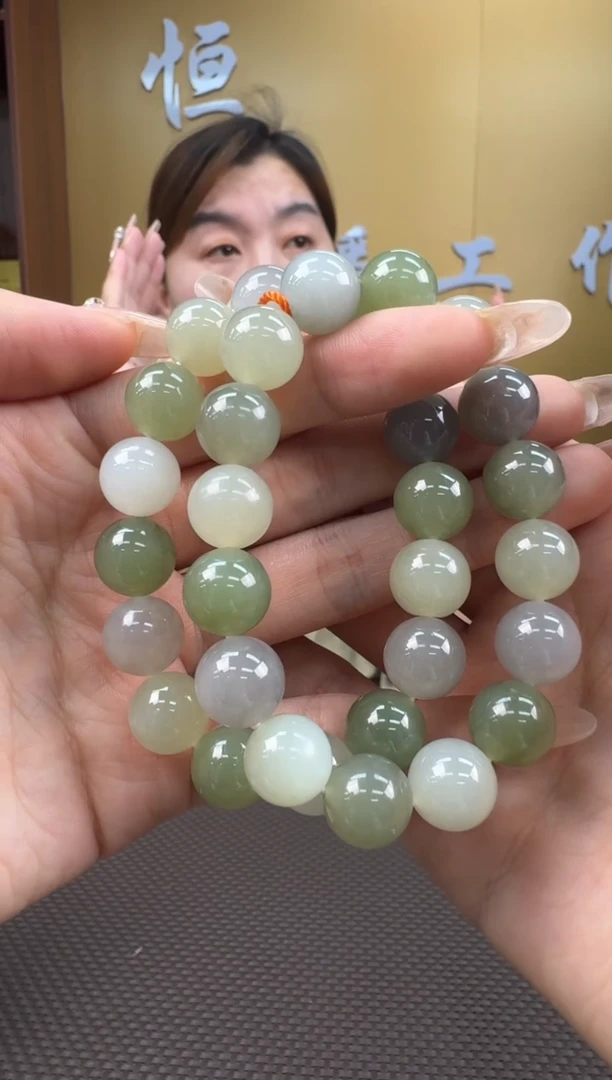 【闪购商品】和田玉手串未镶嵌11-12多样性，发一