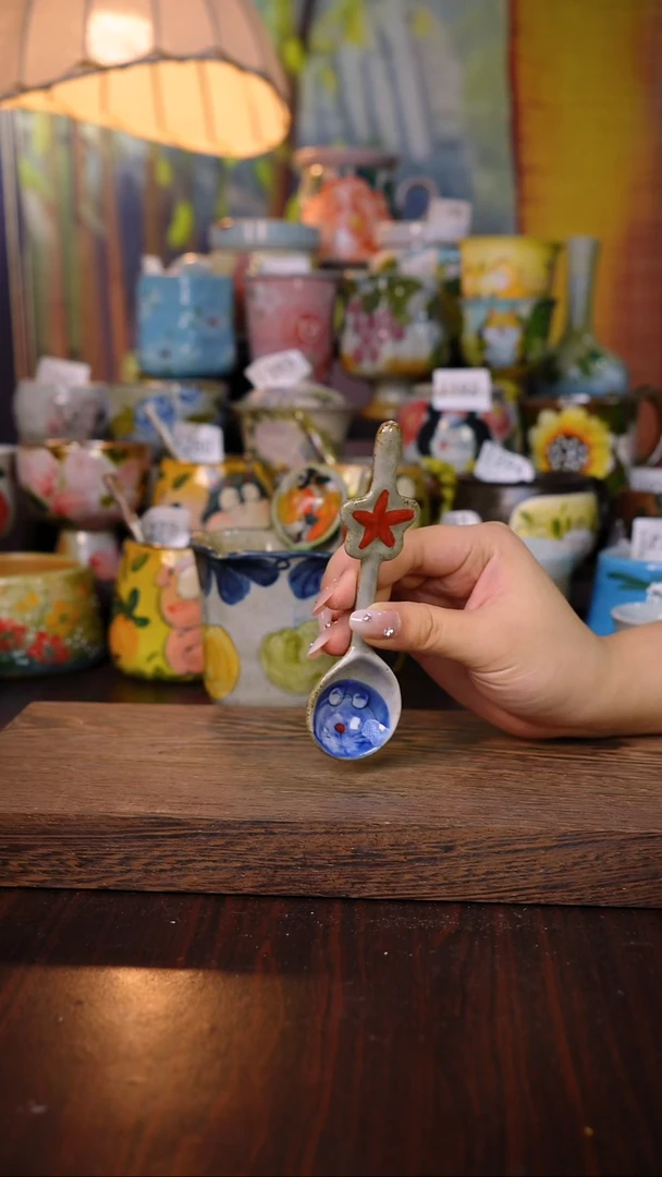 摆件泥垚手作 景德镇手工手绘陶瓷器物