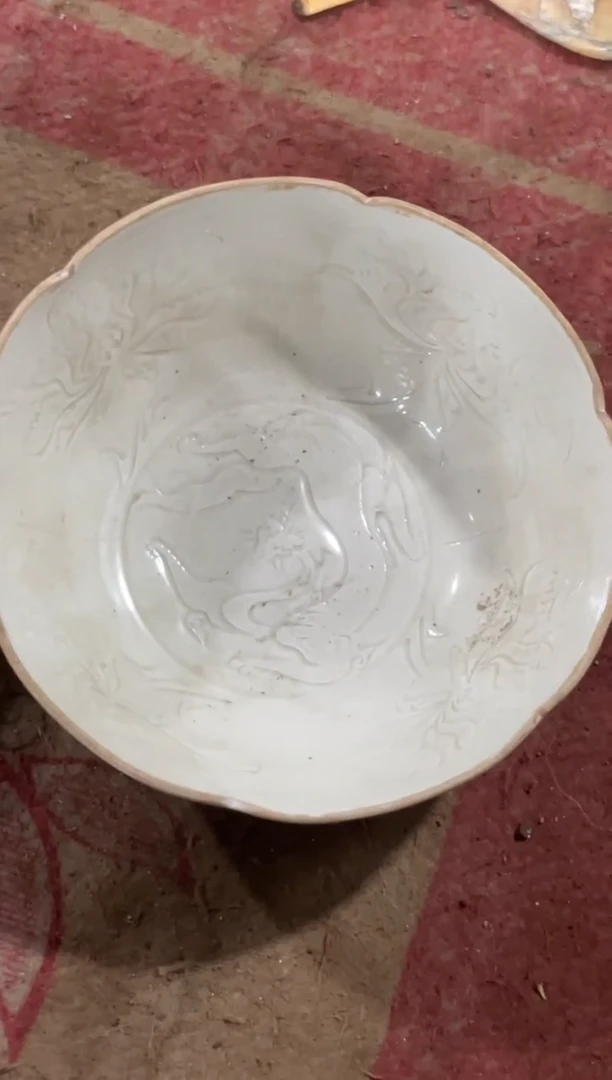 瓷片手工，手绘，瓷器