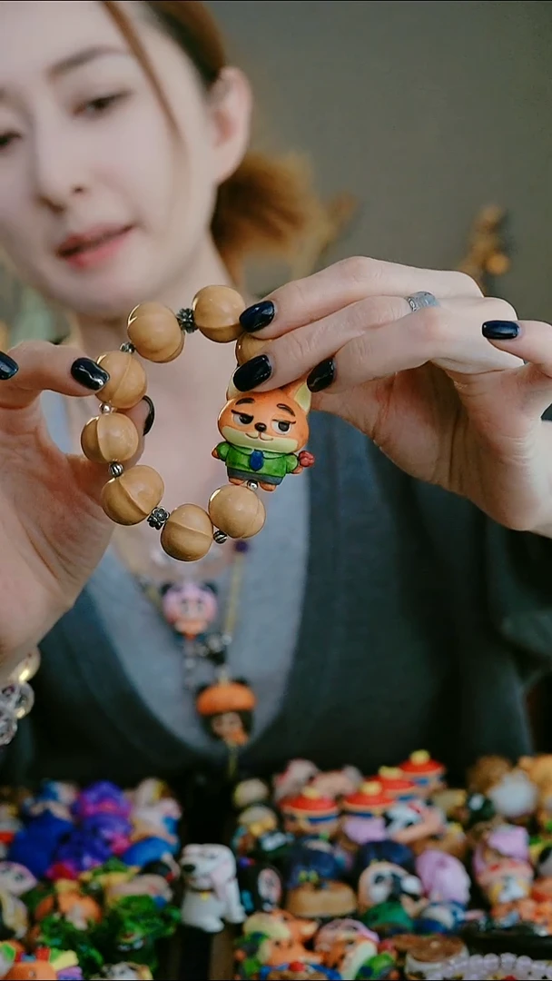 星月菩提吊坠尼克狐手串