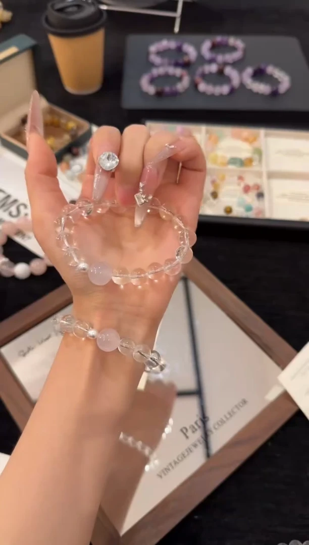 合金手链水晶白水晶x2651