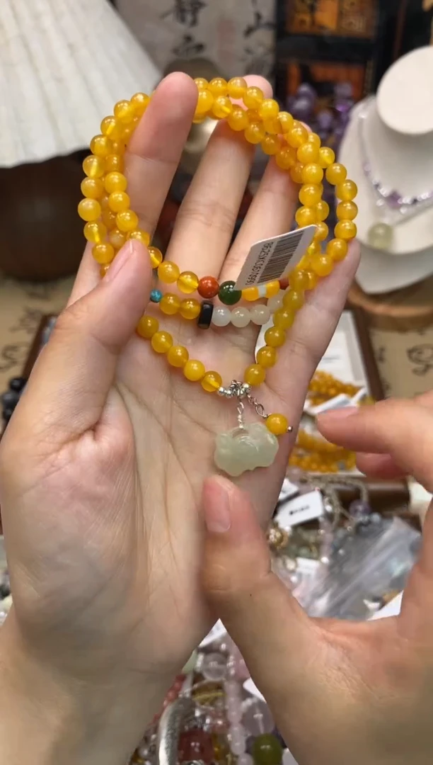 未镶嵌蜜蜡手链115手串