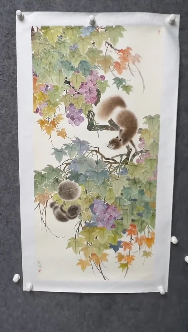 国画邹训精-8平尺-国画作品