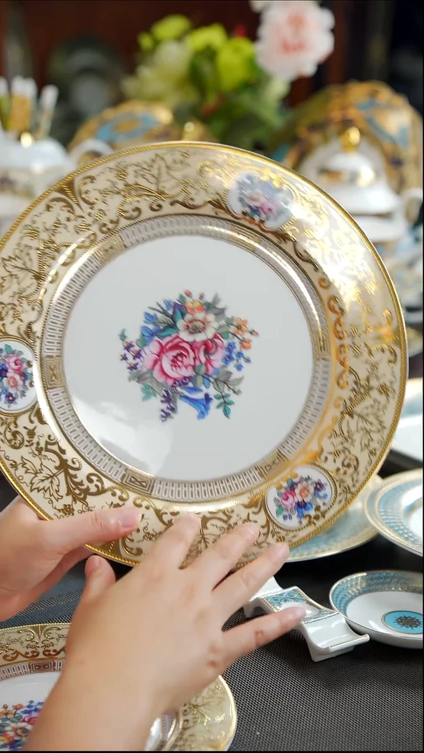 瓷片10.5英寸平盘 1个