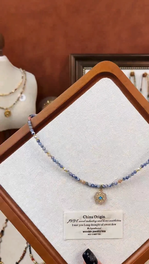 项链钛钢石英质玉1号