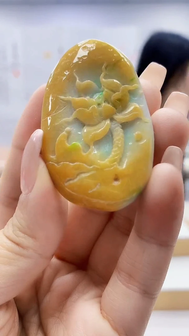 未镶嵌定制翡翠3495ty-毛货挂件7