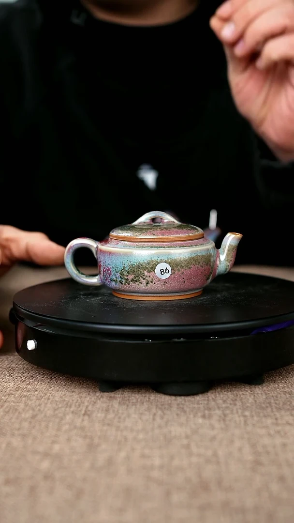 其他瓷86#苗辛伟一级品原矿钧瓷西施壶汉瓦壶