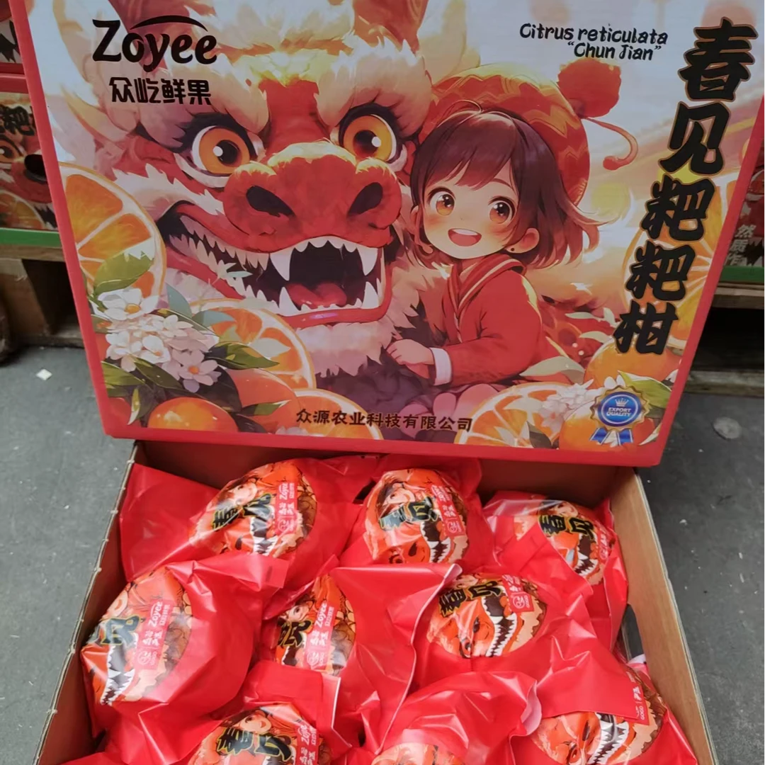 精品春见耙耙柑带箱10斤装礼盒柑橘四川省