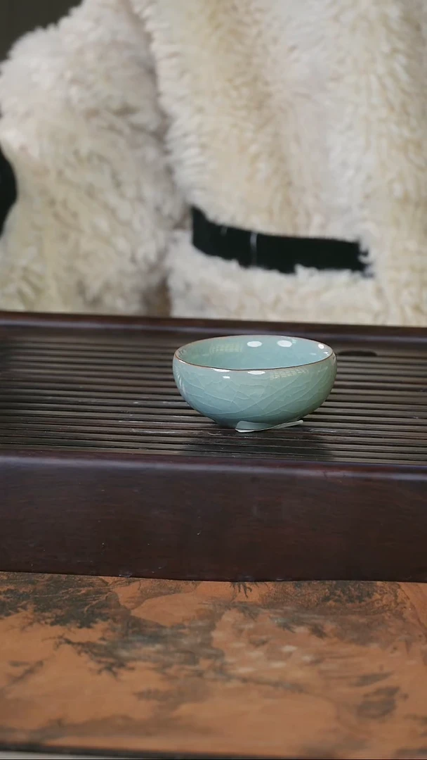 摆件望瓯陶溪川 哥窑禅定杯 154yj-