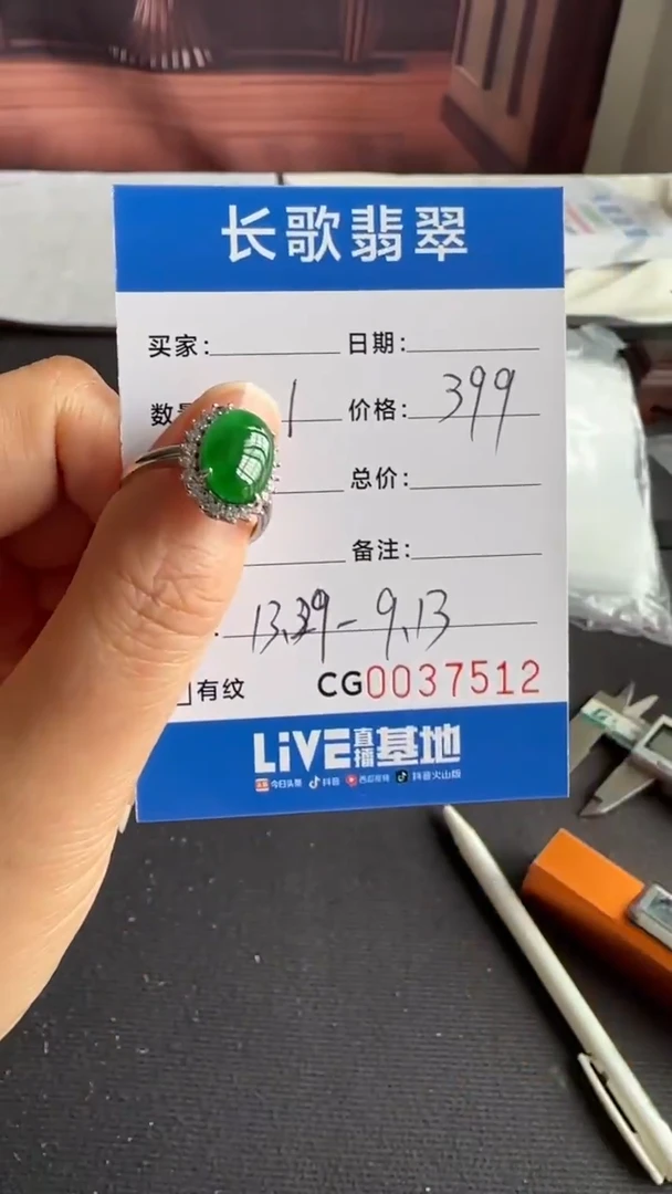 翡翠银S925镶嵌颈饰00007512