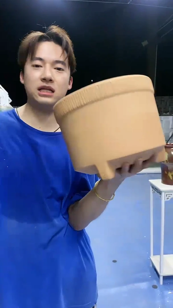 宜兴紫砂粗陶花盆